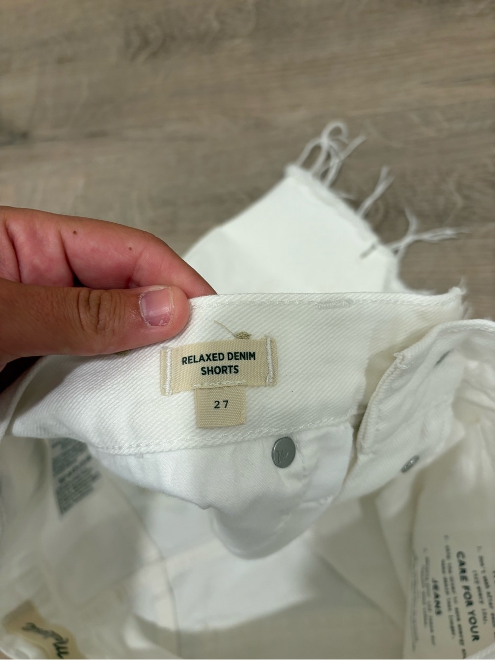 Madewell Relaxed Denim 100% Cotton Shorts Size 27 - Picture 3 of 6